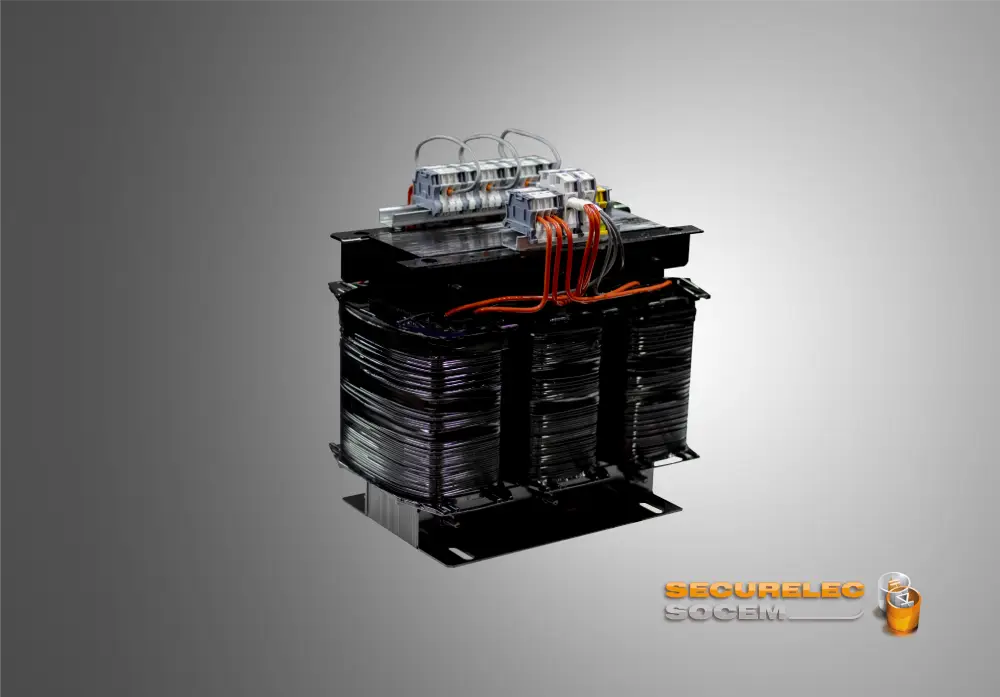 Triphasés 8 kVA fond gris+ logo